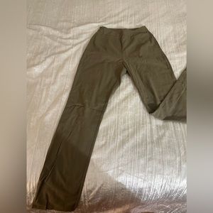 100% Cotton Straight Leg Olive Green Pants